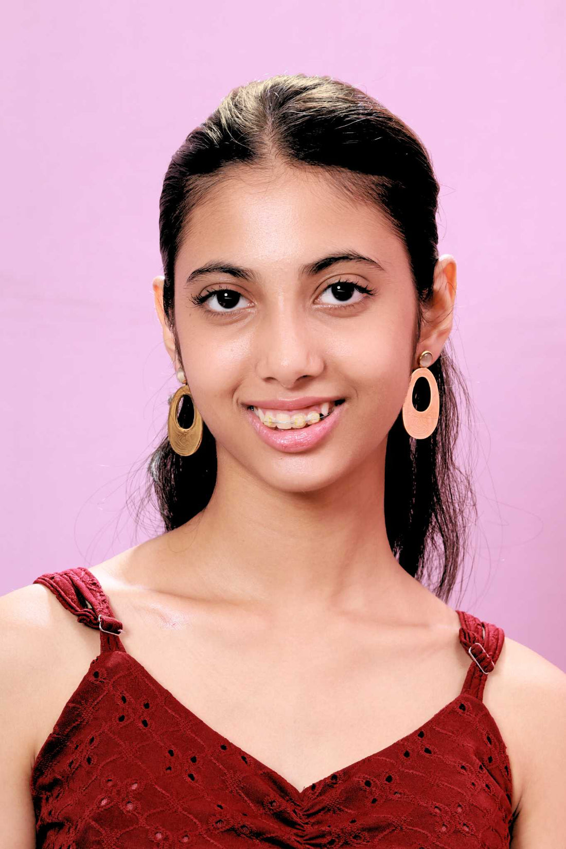 Golden Aura Drop Earrings