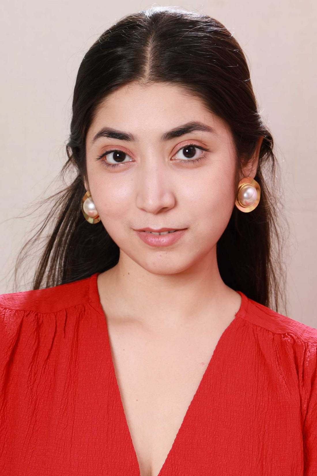 Pearl Aura Halo Stud Earrings