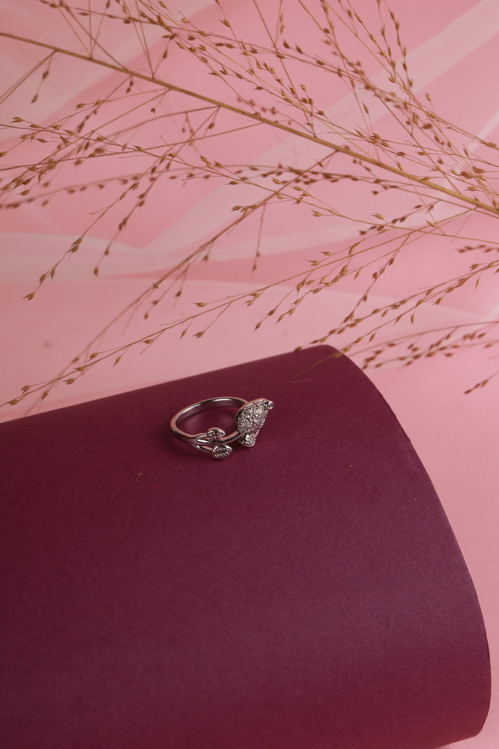 Silver Plated Heart Shape Rings